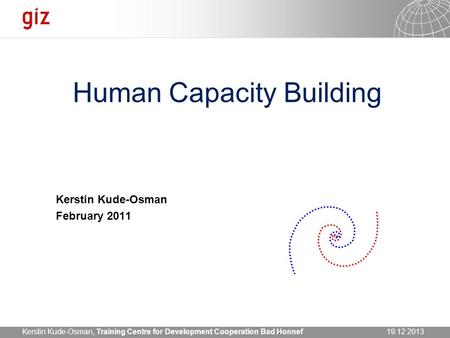 Human Capacity Building