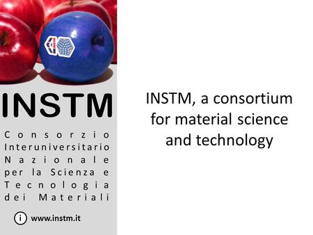 INSTM, a consortium for material science and technology