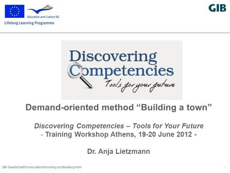 Demand-oriented method “Building a town”