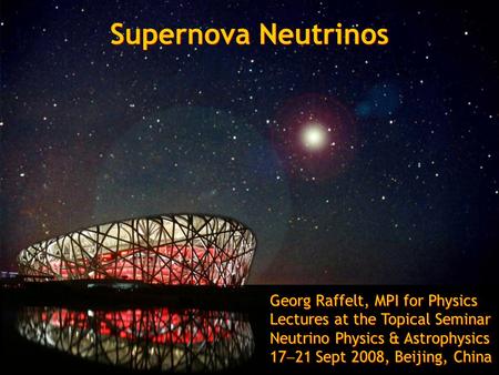 Neutrinos and the stars