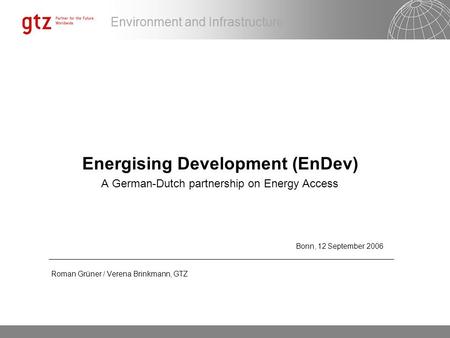 Energising Development (EnDev)
