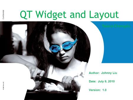 QT Widget and Layout Teleca Chengdu