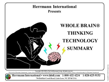 Herrmann International WHOLE BRAIN® THINKING TECHNOLOGY