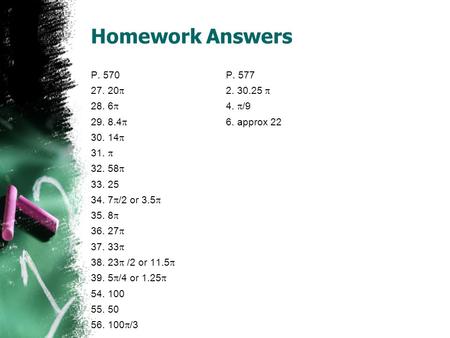 Homework Answers P. 570 P   28. 6 4. /9