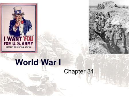 World War I Chapter 31.
