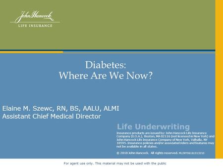 Diabetes: Where Are We Now?