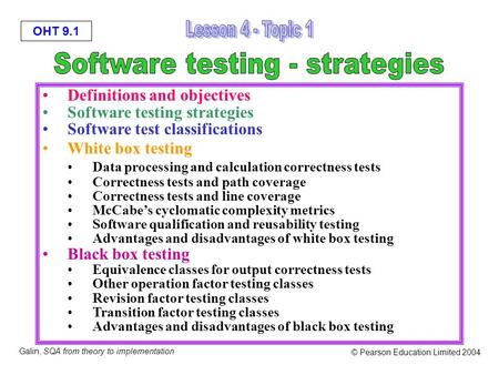 Software testing - strategies