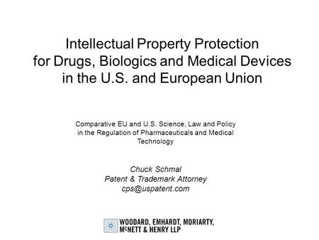 Chuck Schmal Patent & Trademark Attorney