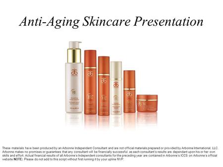 Anti-Aging Skincare Presentation