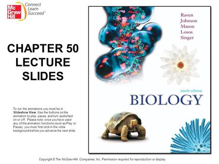 CHAPTER 50 LECTURE SLIDES
