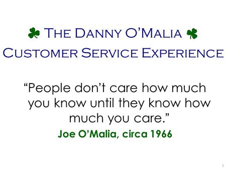 Customer Service Experience