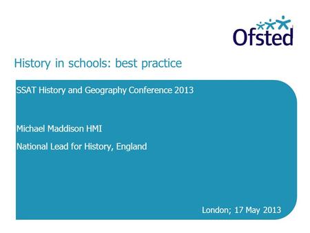 History in schools: best practice