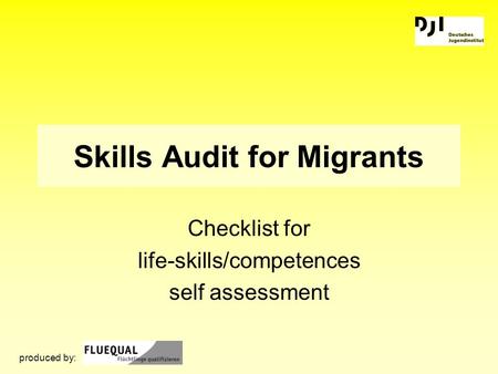 Skills Audit for Migrants