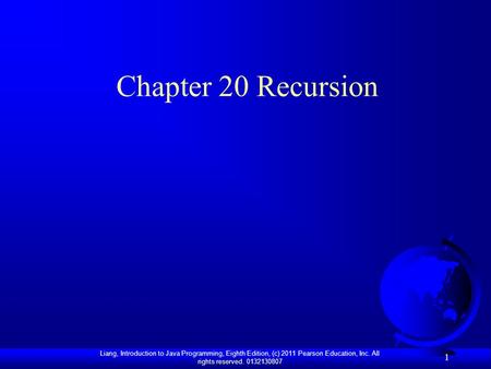 Chapter 20 Recursion.