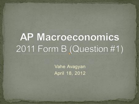AP Macroeconomics 2011 Form B (Question #1)