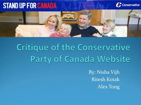 Critique of the Conservative Party of Canada Website