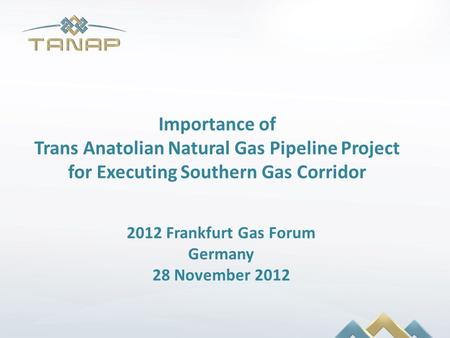 Trans Anatolian Natural Gas Pipeline Project