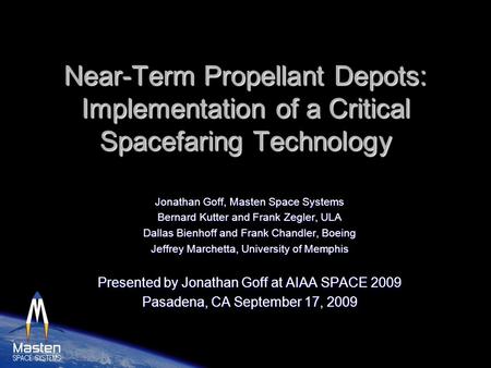 Jonathan Goff, Masten Space Systems