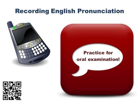 Recording English Pronunciation