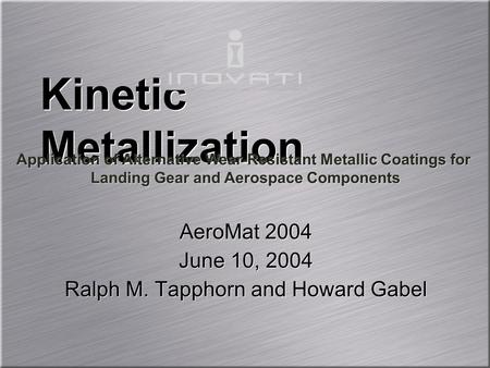 Kinetic Metallization