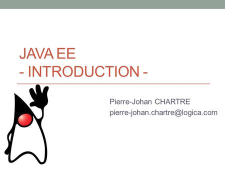 Java EE - Introduction -