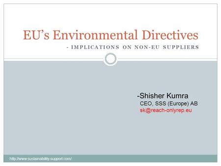 EU’s Environmental Directives
