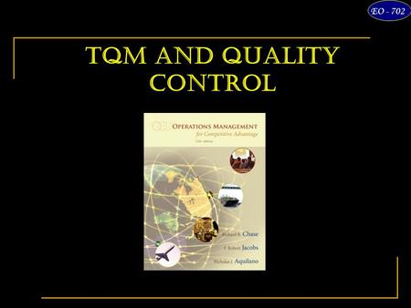 TQM and Quality Control