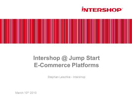 Jump Start E-Commerce Platforms