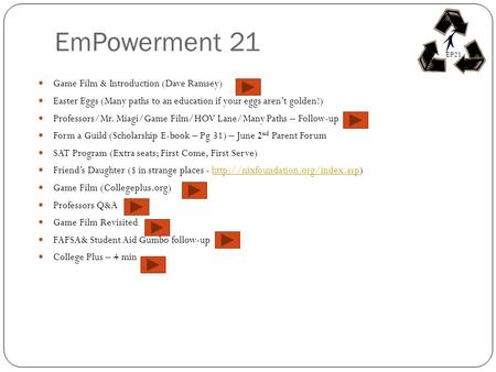 EmPowerment 21 Game Film & Introduction (Dave Ramsey)