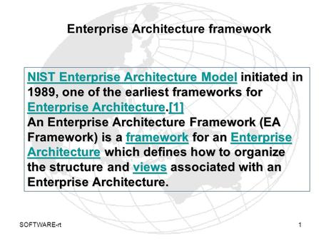 Enterprise Architecture framework