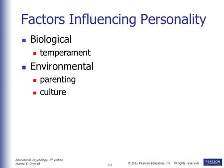 Factors Influencing Personality