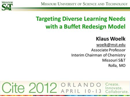 Targeting Diverse Learning Needs with a Buffet Redesign Model