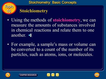Stoichiometry: Basic Concepts