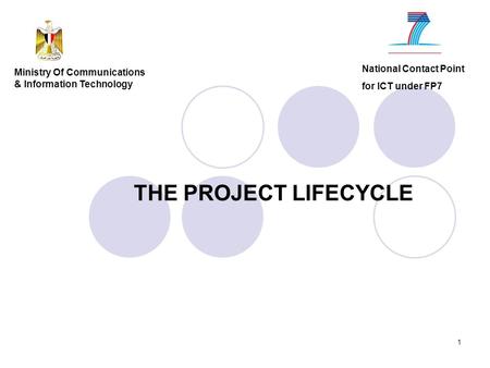 THE PROJECT LIFECYCLE National Contact Point