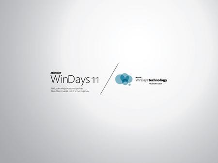 Presentation held by Tomislav Piasevoli at the local WinDays 11 conference, Rovinj, Croatia. Monday, 16:10-17:00, Room 6. http://www.mswindays.com/