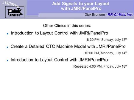 Add Signals to your Layout with JMRI/PanelPro