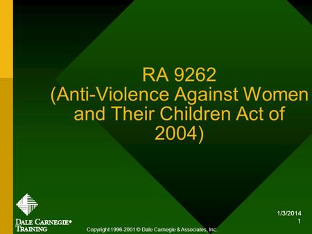 RA 9262 (Anti-Violence Against Women and Their Children Act of 2004)