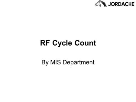 RF Cycle Count By MIS Department.