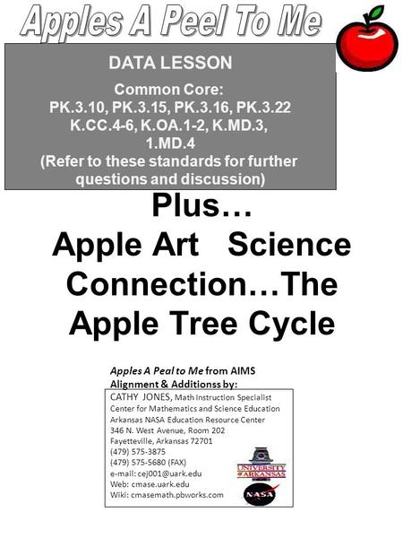 Plus… Apple Art Science Connection…The Apple Tree Cycle