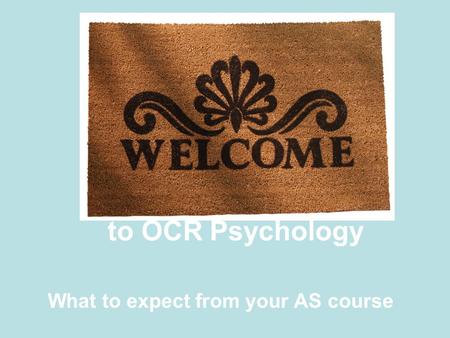 What to expect from your AS course