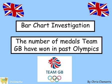 Bar Chart Investigation By Chris Clements 3to11maths The number of medals Team GB have won in past Olympics.
