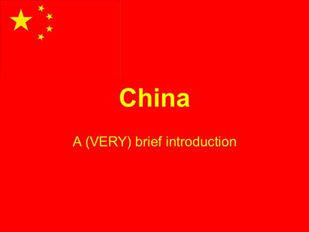 A brief introduction for chinese culture
