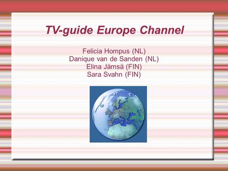 TV-guide Europe Channel