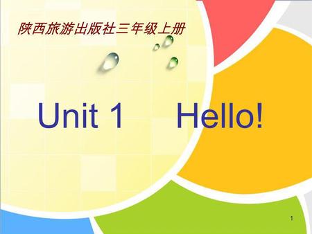 1 Unit 1 Hello!. Alice Su Nan Kitty Wu Chen Colin Kevin.