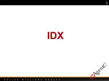 1 IDX. 2 What you will learn: What IDX is Why its important How to use it Tips and tricks Introduction Q & A.