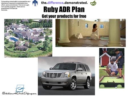 Ruby ADR Plan Get your products for free