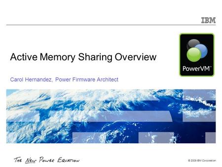 Active Memory Sharing Overview