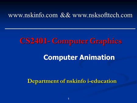 Department of nskinfo i-education