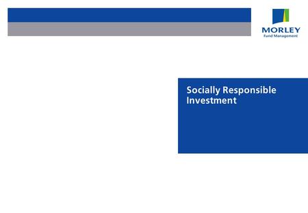 Socially Responsible Investment. Page 2 Agenda Adding shareholder value using sustainable development Focusing investments Developing appropriate retail.