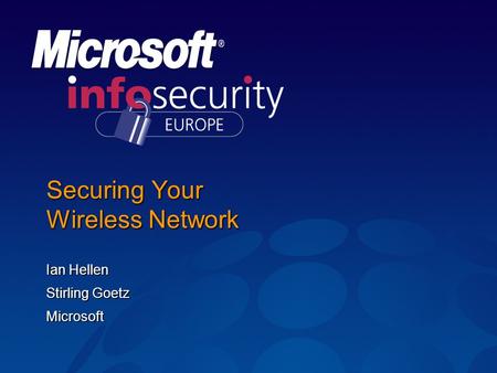 Securing Your Wireless Network